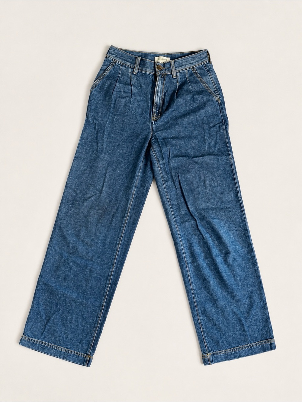 Madewell Wide-Leg Blue Denim Jeans